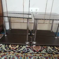 میز عسلی شیشه ای