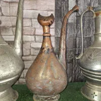 ابریق آفتابه مشربه مسی قاجاری قدیمی عتیقه آنتیک|کلکسیون اشیاء عتیقه|مشهد, دانشجو|دیوار