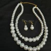 سرویس مرواریدی سنگی دست ساز دو لاینه حضوری آنلاین