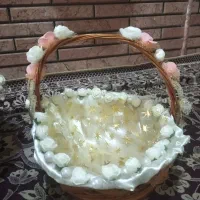 سبد حصیری تزیین شده|صنایع دستی و سایر لوازم تزئینی|اهواز, کوی ایثار|دیوار