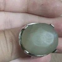 انگشتر عقیق سفید کهنه