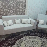 مبل نیم ست پنج نفره همراه با جلو مبلی،13/5میلیون|مبلمان خانگی و میز عسلی|تبریز, |دیوار