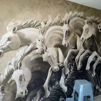 نصب کاغذدیواری،پوستر،نقاشی ساختمان