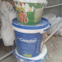 بتونه ۵کیلویی نصف رنگ ۱۵کیلویی کاسپین