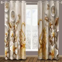 پرده پانچ چاپی ۲۸۰ در ۱۴۰(عرض هر پرده)نو دو عددی