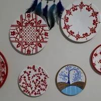 بشقاب دیوارکوب سفالی|مجسمه، تندیس، ماکت|تهران, درب دوم|دیوار