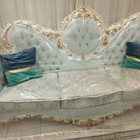 یک دست مبلمان استیل با ناهار خوری ۶ نفره و‌بوفه ست|مبلمان خانگی و میز عسلی|تهران, سازمان برنامه جنوبی|دیوار