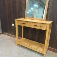 آینه و کنسول چوبی دستساز