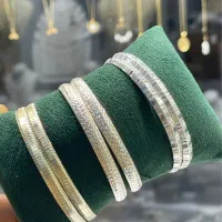 النگو سایز ۲ و دستبند نقره در حد نو