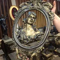 تندیس برنز کاری فاخر و هدیه‌ای ناب|مجسمه، تندیس، ماکت|ارومیه, |دیوار