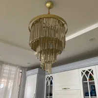 ۳ عدد لوستر کریستالی|لوستر و چراغ آویز|مشهد, جانباز|دیوار