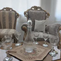 جام بلور طلا کوبی