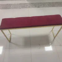 نیمکت فلزی با روکش مخمل