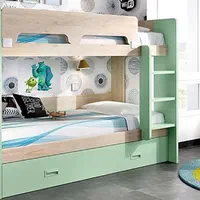 تخت خواب دوطبقه دونفره مدل HB968|تخت و سرویس خواب|اصفهان, باغ فدک|دیوار