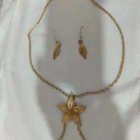 تو گردنی و گوشواره طلا