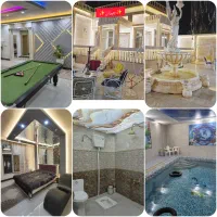 اجاره باغ ویلا لاکچری  استخر آب گرم شاهنامه مشهد
