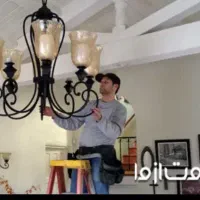 برقکار سیم کش ساختمان  لوستر هالوژن