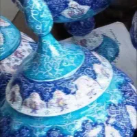 انواع مینا کاری روی ظرف مس|ظروف سرو و پذیرایی|بیرجند, |دیوار