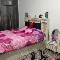 تخت دونفره کاملا نو تمامMDF با اقلام در عکس