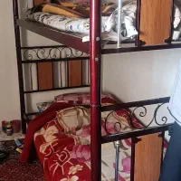 تخت دوطبقه فلزی چوبی
