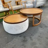 جلو مبل عسلی گرد مدل پاف