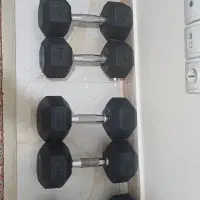 دمبل شش ضلعی در ۴ وزن مختلف|تجهیزات ورزشی|اندیشه, اندیشه فاز ۱|دیوار