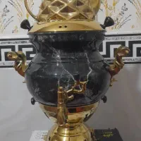 سماورطرح سنگی برنج