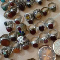 فر وش تعداد ۵۲  عددانگشترنقره مردانه قدیمی|جواهرات|تربت جام, حافظ|دیوار