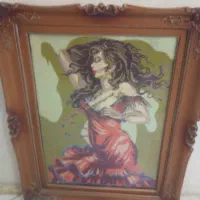 تابلوکوبلن قدیمی باابعاد ۹۰در۷۰ تمام چوب