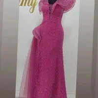 لباس مجلسی تمام کارشده مزونی خاص و بسیار مجلسی