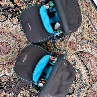 کالسکه دو قلو گودبیبی همراه کریر صندلی ماشین شو|کالسکه و لوازم جانبی|تهران, مینیسیتی (شهرک نفت)|دیوار