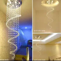 لوستر الماس. کریستالی مدل مارپیچ. AC light|لوستر و چراغ آویز|تهران, سنگلج (شاپور)|دیوار
