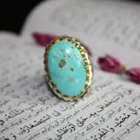 انگشتر فیروزه نیشابوری طبیعی رکاب نقره دستساز فاخر|جواهرات|تهران, شهرک چیتگر|دیوار
