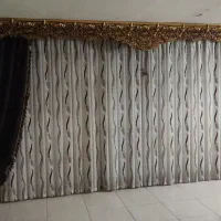 پرده شیک و در حد نو با تمام وسایل|پرده، رانر، رومیزی|شاهین‌شهر, شهرک سایت|دیوار