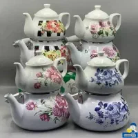 باکیفیت قوری کتری ماهیتابه  با سرویس  قابلمه چدن