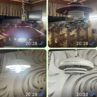 ۴ عدد لوستر سیم فنری قابل تنظیم