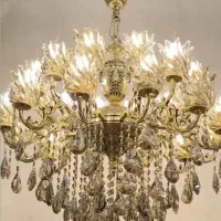 تخفیف ویژه ویژه لوستر برنز۲۴ شعله با کاپ تو پر