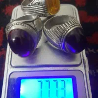 انگشتر نقره یاقوت