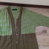 مانتو سبز دورنگ خامه دوزی|لباس|تبریز, |دیوار