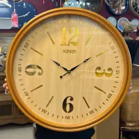 ساعت دیواری چوب بزرگ قطر ۷۰ کادو هدیه روز مرد پدر