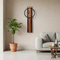 ساعت چوبی دیواری مینیمال لیورا مدل رینگا