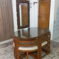 میز ناهار خوری ۴ و ۶ نفره مناسب جهیزیه آک|میز و صندلی غذاخوری|مشهد, طلاب|دیوار