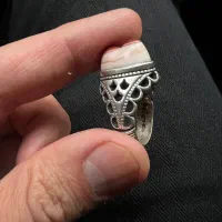 انگشتر باباقوری نقره