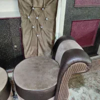 مبل تک نفره ولافست چرم وپارچه