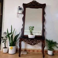 آینه کنسول در حد نو چوب گردو