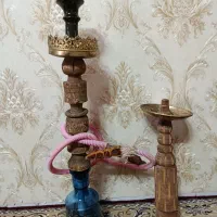 فروش دو عدد قلیان چوبی