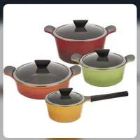 سرویس قابلمه 8 پارچه نئوفلیم مدل Rainbow کره ای