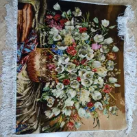 تابلو فرش دست بافت ابریشمی