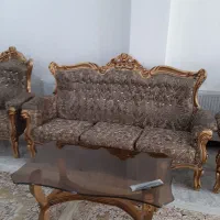 مبل سلطنتی 7 نفره|مبلمان خانگی و میز عسلی|قروه, |دیوار