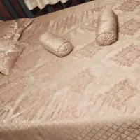 روتختی ساتن گل برجسته ترک پربار دو نفره